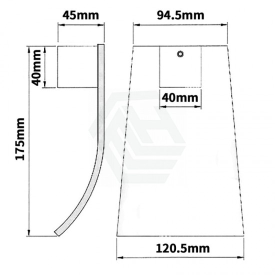 Aquatica All Pressures Mia2 40mm Shower Mixer With Waterfall Wall Spout Matte BlackSet